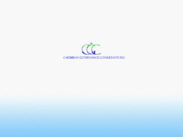 Caribbean Governance Consultants (CGC) Inc