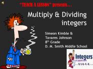 Multiplying and Dividing Integers