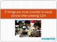 Study Abroad PowerPoint PPT Presentation