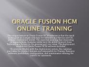 Oracle Fusion Financials Training