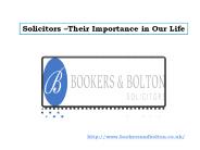 Solicitors –Their Importance in Our Life