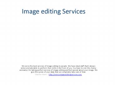 Image , Photo Editing Services Company in India