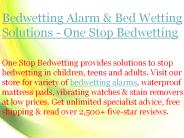 Bedwetting Alarm & Bed Wetting Solutions - One Stop Bedwetting