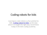 Coding robots for kids