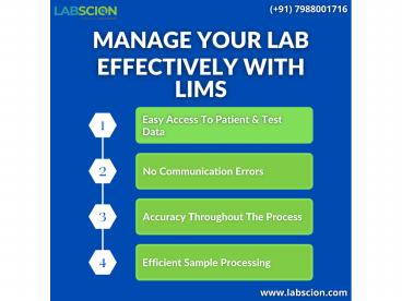 Manage Your Lab Effectively With LIMS - LabScion Photo Slideshow | free ...