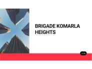 Brigade Komarla Heights I Floor Plan I Bengaluru