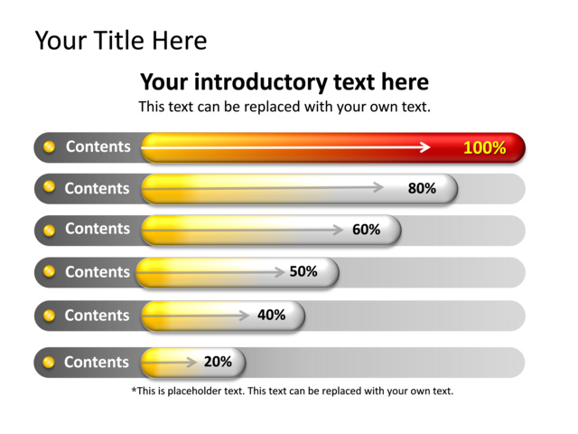 PowerPoint Slide - Bar Chart - 3D - Data Driven - red - TG514 ...