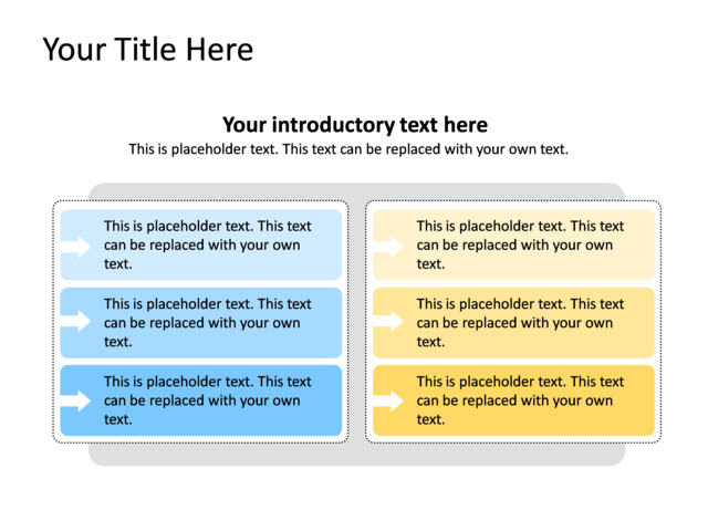 PowerPoint Slide - diagram-text-box-blue-2-text-boxes-tg-385