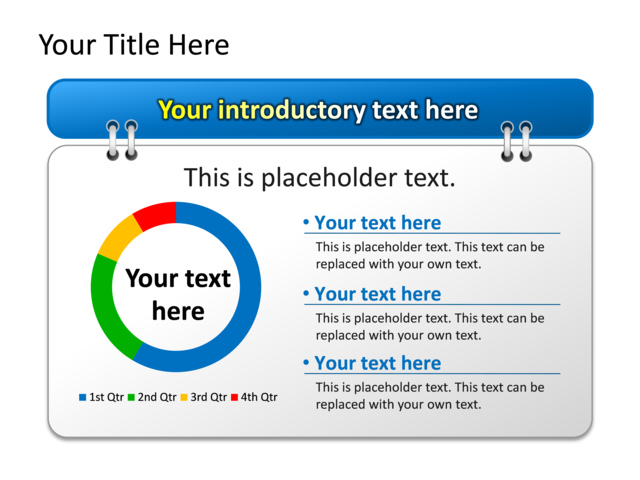 PowerPoint Slide - text-box-chart-multicolor-data-driven-tg-505