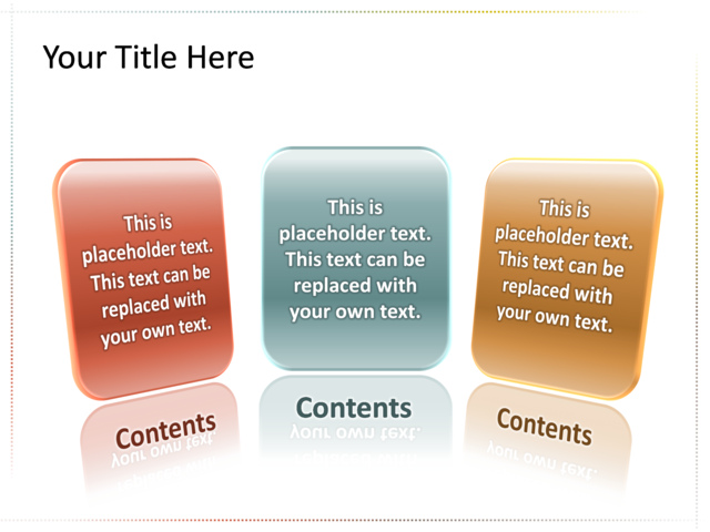 PowerPoint Slide - text-box-diagram-multicolor-3-text-boxes-tg-11