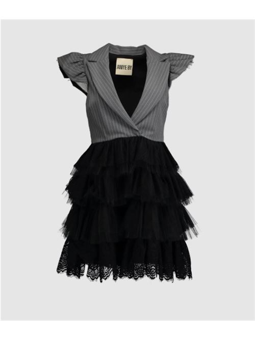 Abito corpetto gessato c/gonna tulle ANIYE BY | 1312491983