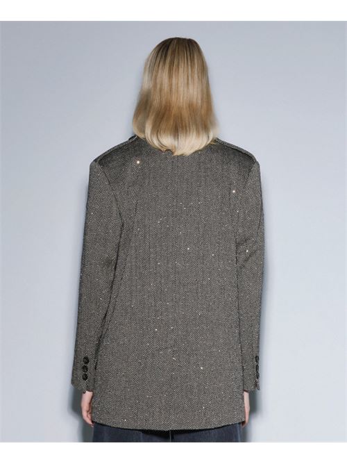 Blazer over mostrine paillettes ACCESS | 54-1080-398-BRO