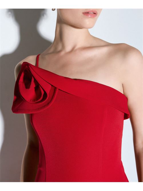 Abito tubino c/rouches ACCESS | 54-3332-168-RED