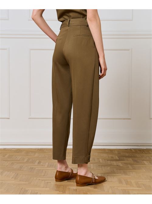 Pantalone pinces stretto c/bottoni ACCESS | 54-5012-410-OLI