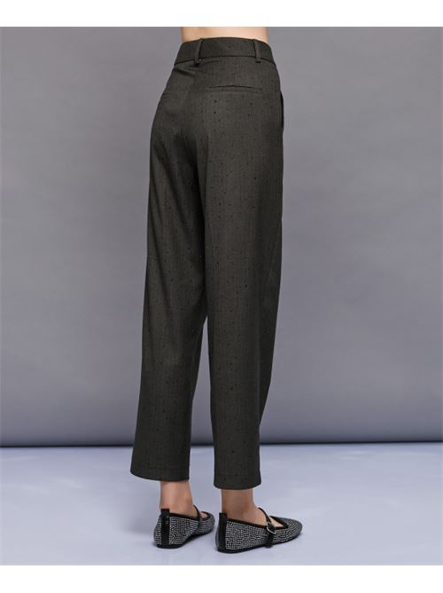 Pantalone tasca filo gessato c/strass ACCESS | 54-5120-550-COA