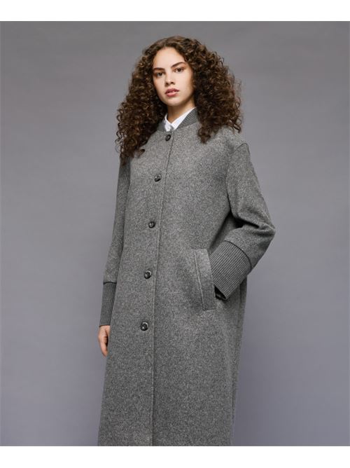 Cappotto lungo collo+polsi maglia ACCESS | 54-9014-548-GRE