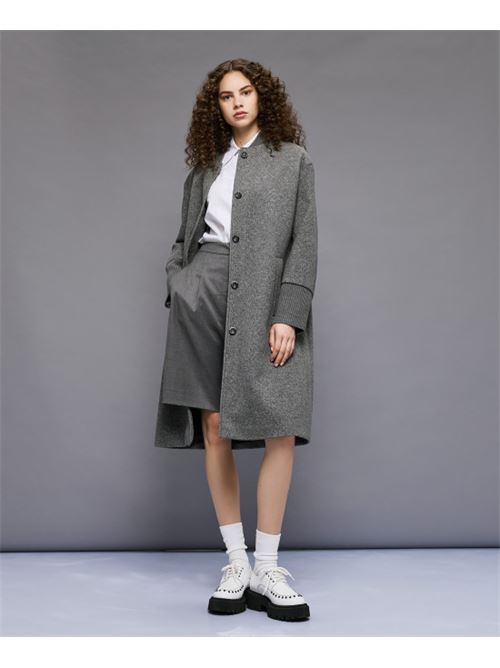 Cappotto lungo collo+polsi maglia ACCESS | 54-9014-548-GRE