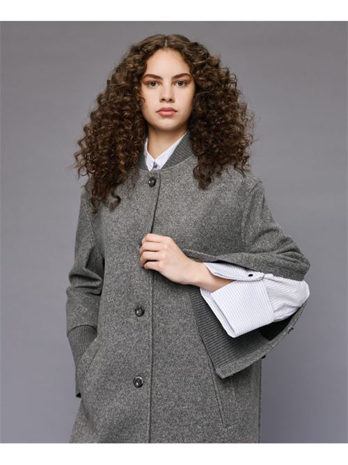 Cappotto lungo collo+polsi maglia ACCESS | 54-9014-548-GRE