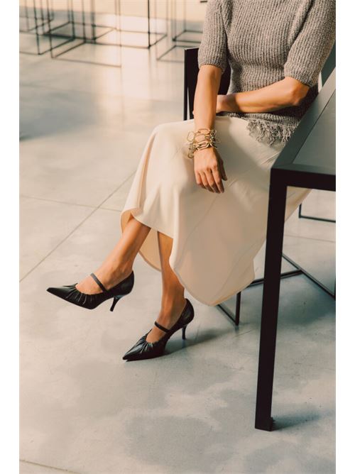 Decoltè nappa c/cinturino tacco 7,5 GUGLIELMO ROTTA | ALLEGRA-BLA