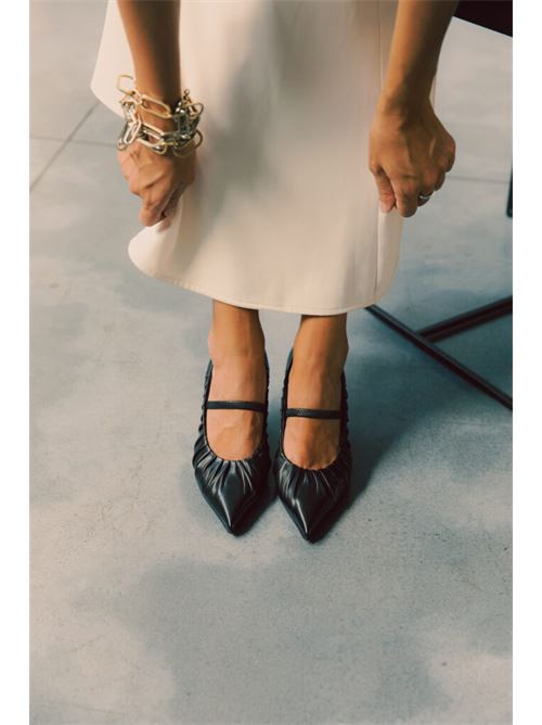 Decoltè nappa c/cinturino tacco 7,5 GUGLIELMO ROTTA | ALLEGRA-BLA