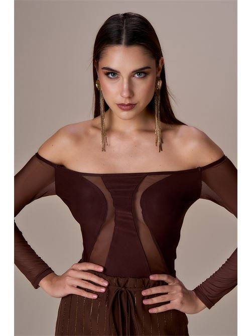 Shirt tulle stretch NO SECRETS | 253NS023-CIO