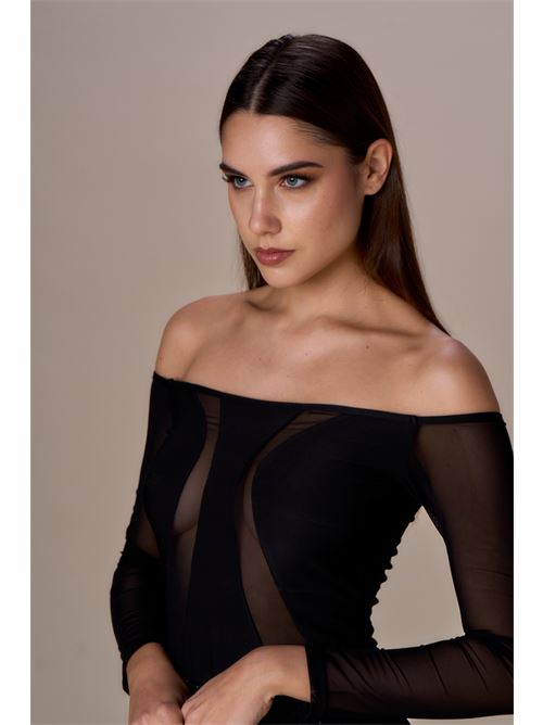 Shirt tulle stretch NO SECRETS | 253NS023-LIQ