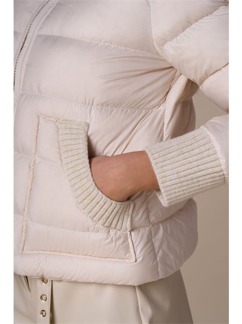 Piumino corto bordi maglia lurex NO SECRETS | 253SS022-LAT