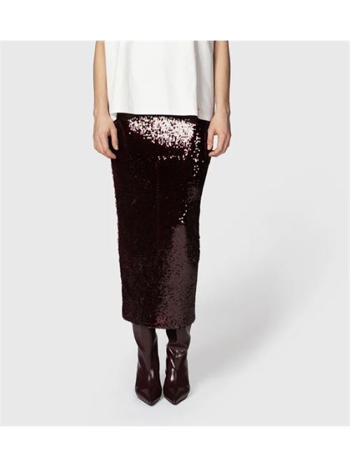 Gonna lunga c/spacco paillettes TWENTYFOURHAITCH | BAHAR-PRU