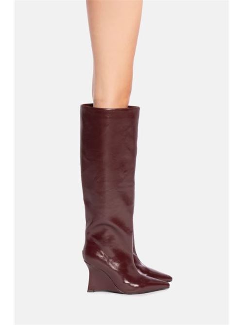 Stivale alto effetto vernice tacco8cm TWENTYFOURHAITCH | DIADEMA-BOR