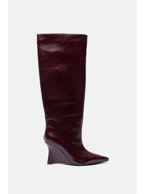 Stivale alto effetto vernice tacco8cm TWENTYFOURHAITCH | DIADEMA-BOR