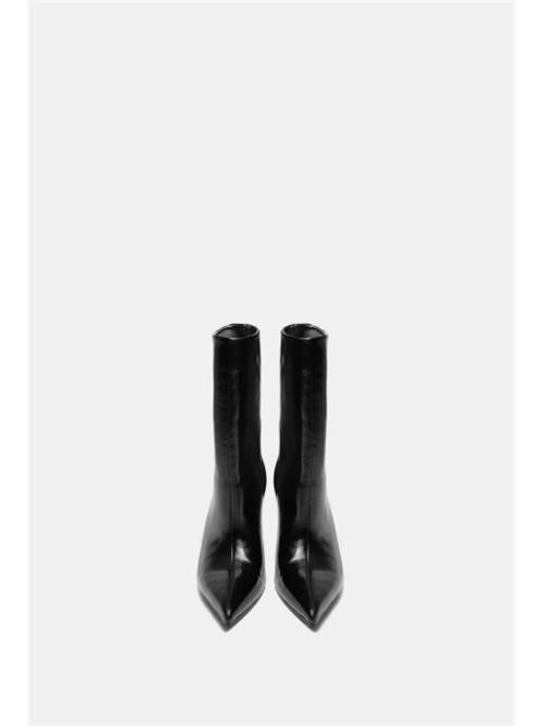 Tronchetto effetto vernice stropicciata tacco8cm TWENTYFOURHAITCH | UNUK-NER