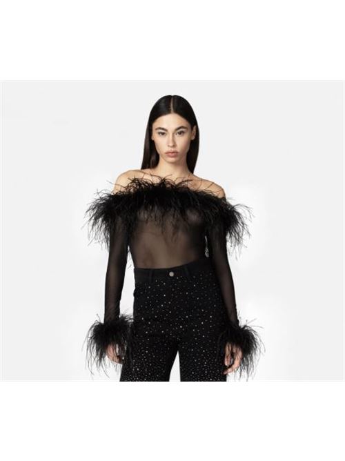 Body c/bordi piume TWENTYFOURHAITCH | ZUBEN-NER