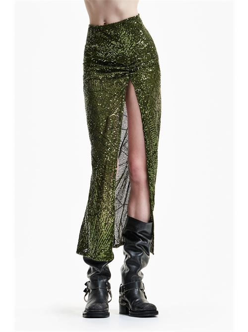Gonna lunga paillettes con spacco laterale ANIYE BY | 185186-00013