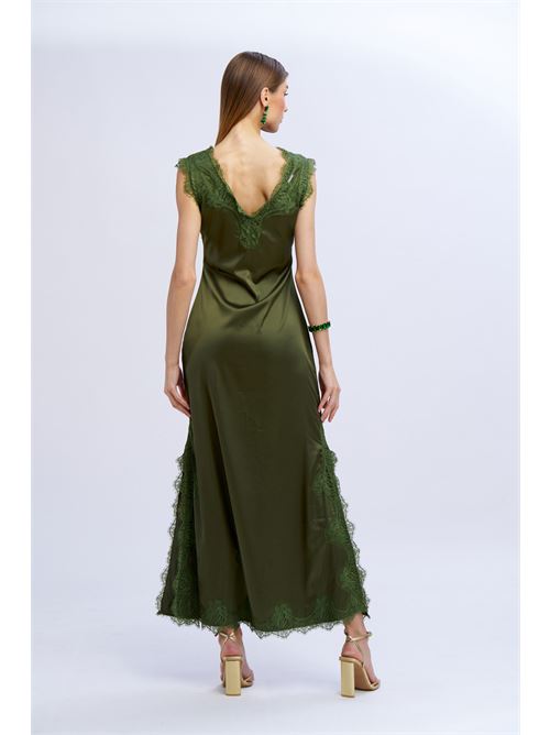 Abito lungo sottoveste c/pizzo NO SECRETS | 251NS047-ALG