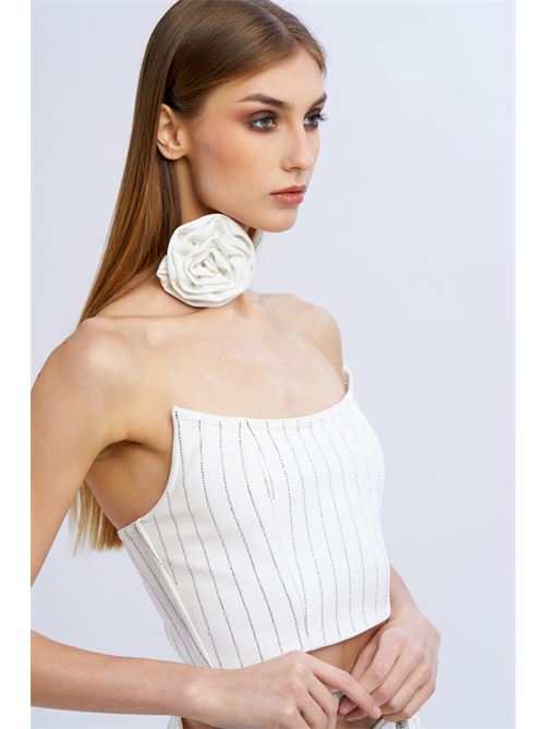 Top bustier gessato diamanti NO SECRETS | 251NS114-LAT