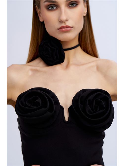 Top bustier c/rose applicate NO SECRETS | 251NS212-LIQ