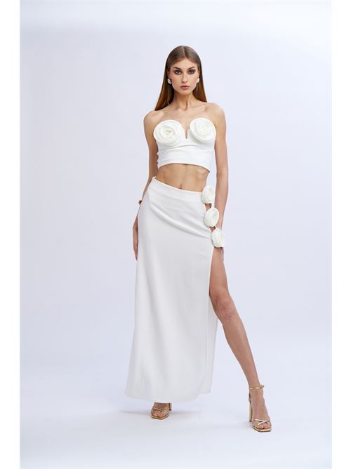 Gonna lunga c/rose NO SECRETS | 251NS213-LAT