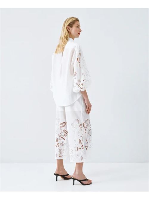 Camicia m/sangallo ACCESS | 63-7039-678-WHI