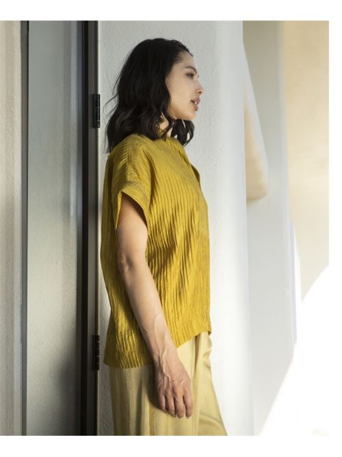 Blusa coreana plissè AGGEL | SS61108KF-TEA