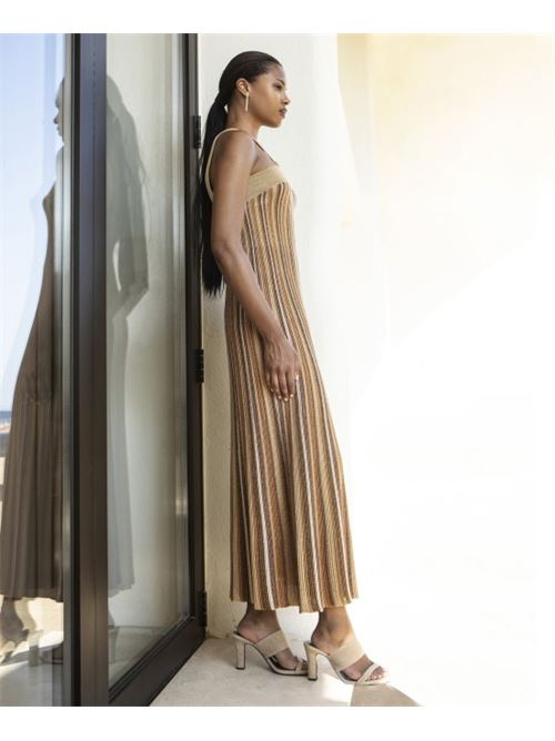 Abito americana filo multiriga AGGEL | SS63127K-BRO