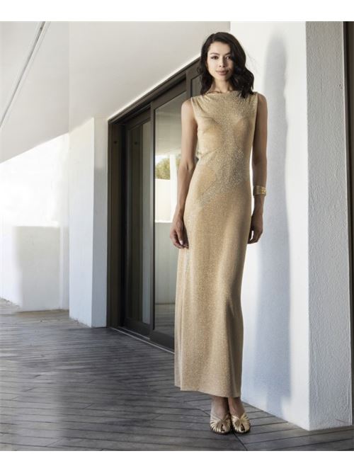 Abito s/m filo lurex AGGEL | SS63146K-GOL