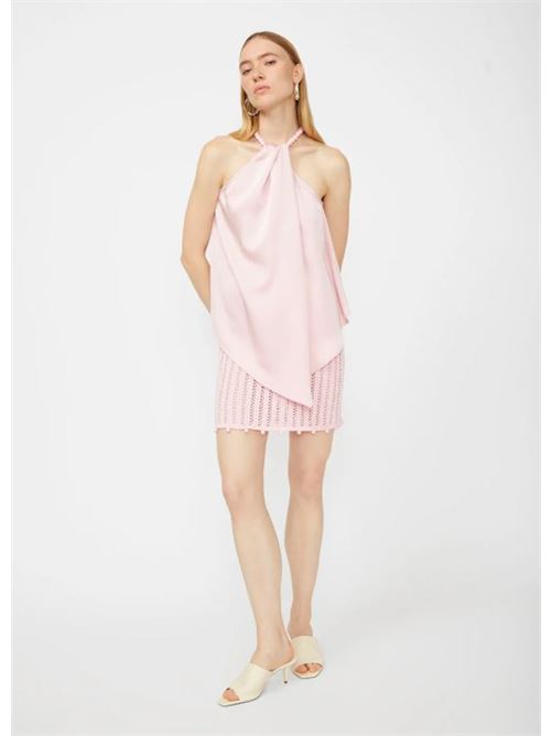 Top americana raso c/collana perle ISABELLE BLANCHE | C071-T009-ART