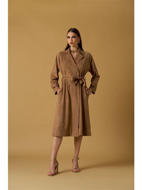 Trench scamosciato NO SECRETS | 261NS015-MOC