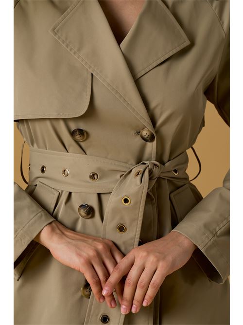 Trench lungo c/cintura NO SECRETS | 261NS020BASE-MOC