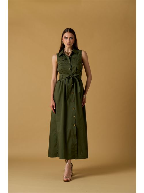 Abito chemisier s/m popeline c/bottoni oro NO SECRETS | 261NS032-FOR