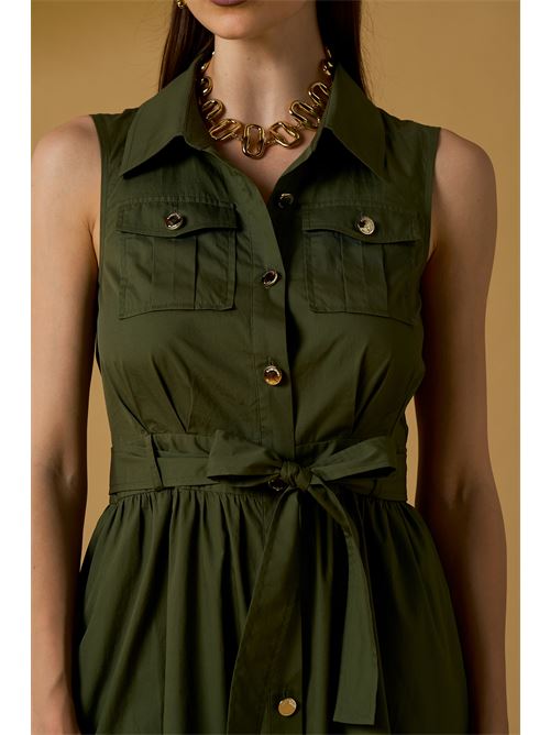 Abito chemisier s/m popeline c/bottoni oro NO SECRETS | 261NS032-FOR