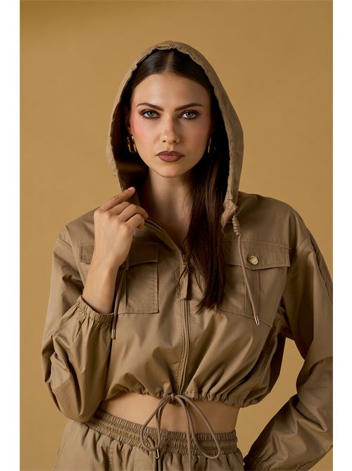 Giubbino cotone c/coulisse NO SECRETS | 261NS034-MOC