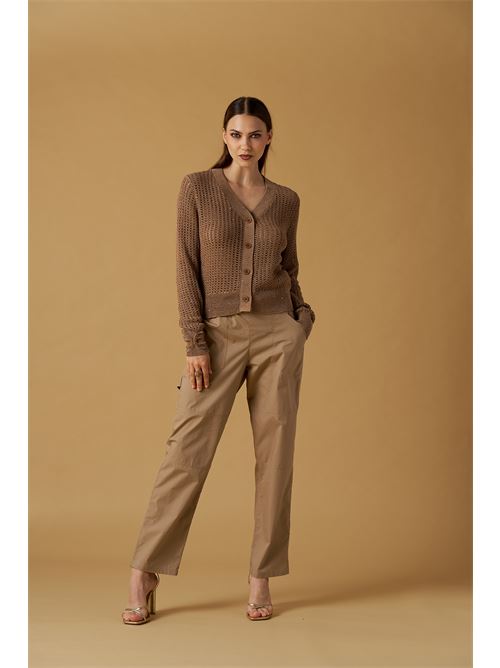 Cardigan crochet c/paillettes NO SECRETS | 261NS063-MOC