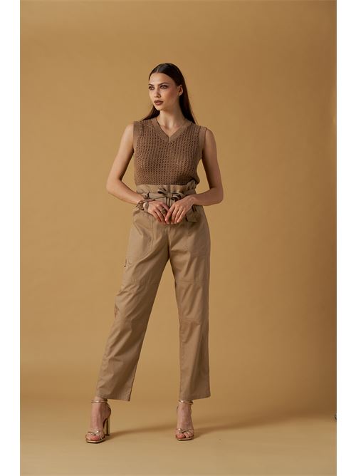 Gilet crochet c/paillettes NO SECRETS | 261NS064-MOC