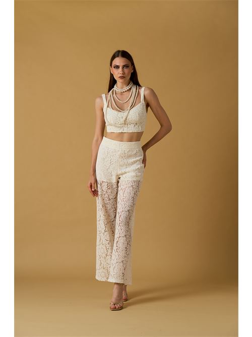 Pantalone palazzo pizzo NO SECRETS | 261NS210-LAT